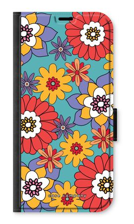 Retro Flowers - Blue