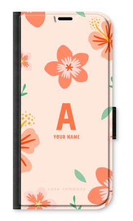 Tropical Pink Flowers Monogram