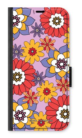Retro Flowers - Purple