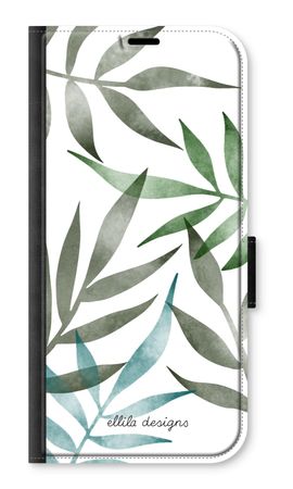 Tropical watercolor leaves