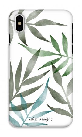Tropical watercolor leaves