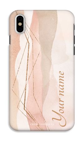 Gold Lines Namecase - Blush