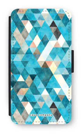 Coloured triangles blue