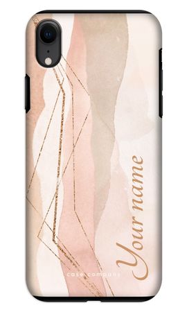 Gold Lines Namecase - Blush