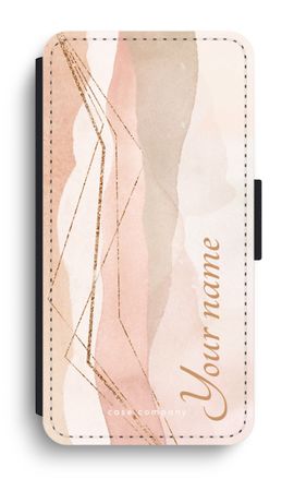 Gold Lines Namecase - Blush