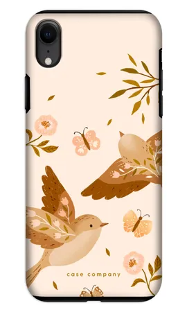 Fluttering Pair, iPhone XR hårt skal