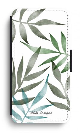 Tropical watercolor leaves