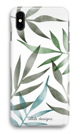 Tropical watercolor leaves