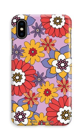 Retro Flowers - Purple