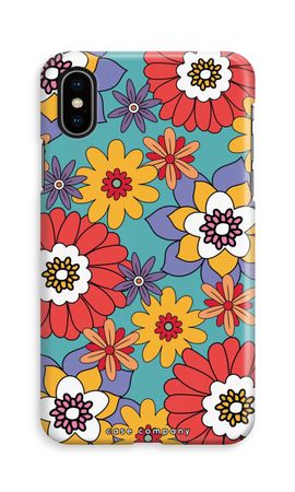 Retro Flowers - Blue