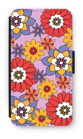 Retro Flowers - Purple