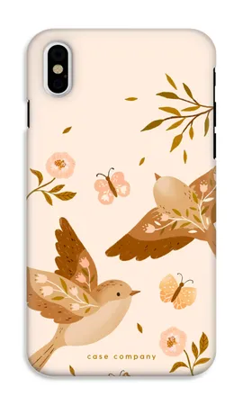 Fluttering Pair, iPhone XS hårt skal