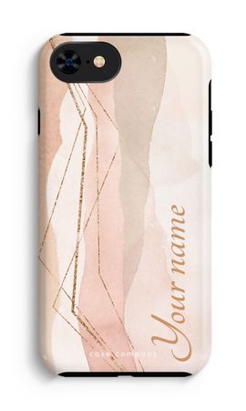 Gold Lines Namecase - Blush