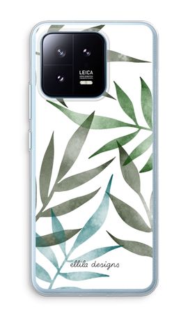 Tropical watercolor leaves