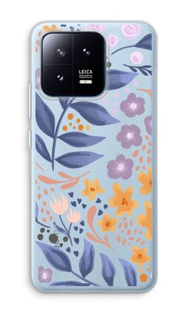 Flowers with blue leaves