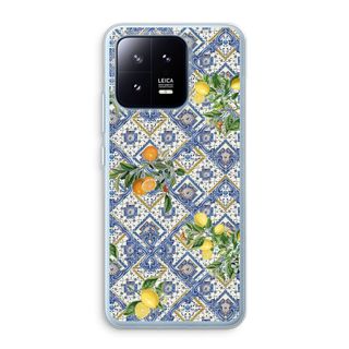 Piastrelle blu, limoni e arance - piccole