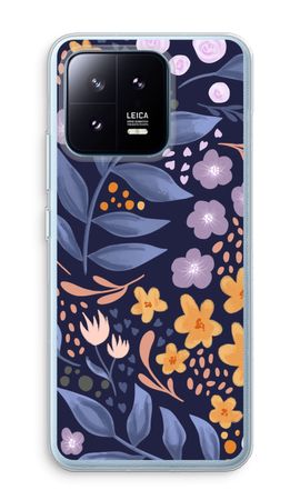 Flowers with blue leaves