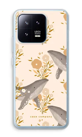 Floral Whales, Xiaomi 13 Pro yumuşak kılıf