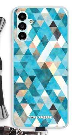 Coloured triangles blue