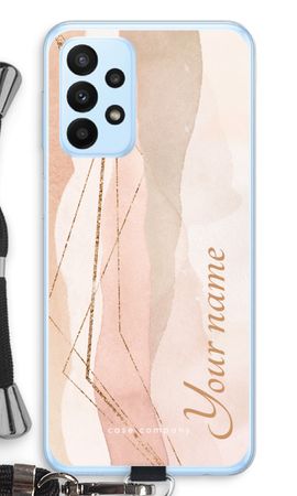 Gold Lines Namecase - Blush