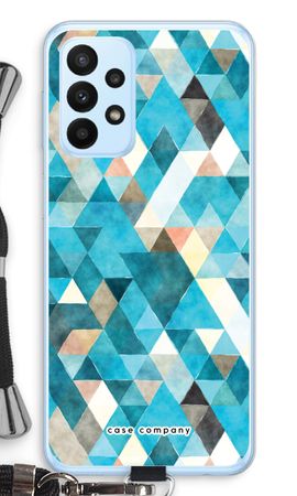 Coloured triangles blue