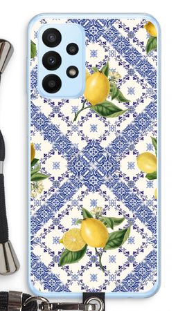 Tuiles bleues et citrons