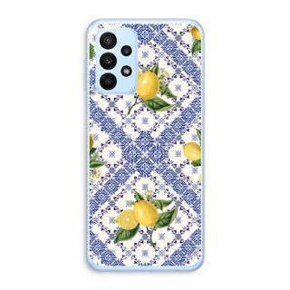 Blue tiles and lemons