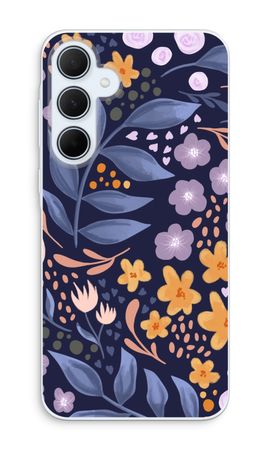 Flowers with blue leaves