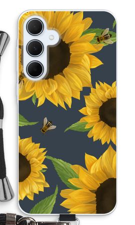 Sunflower and bees