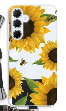 Sunflower and bees