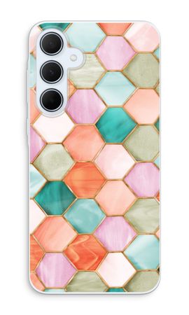 Hexagons in stained glass