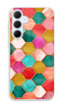 Hexagons in stained glass