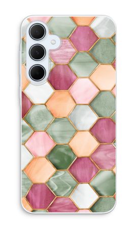 Hexagons in stained glass