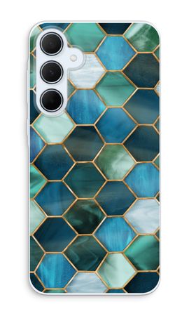 Hexagons in stained glass