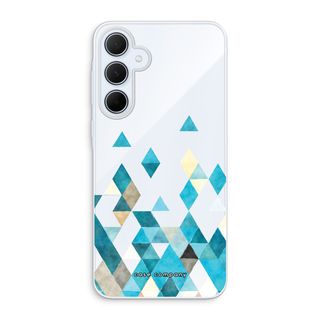 Coloured triangles blue
