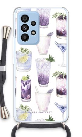Violet cocktails