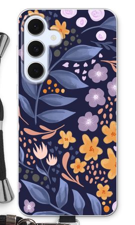 Flowers with blue leaves