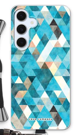 Coloured triangles blue