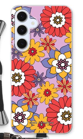 Retro Flowers - Purple