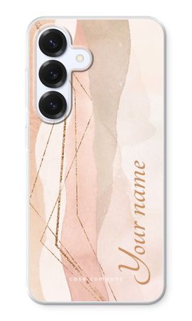 Gold Lines Namecase - Blush