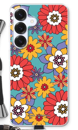 Retro Flowers - Blue