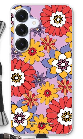 Retro Flowers - Purple