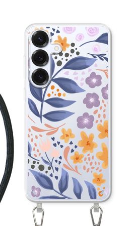 Flowers with blue leaves