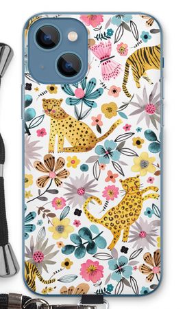 Tigres et fleurs