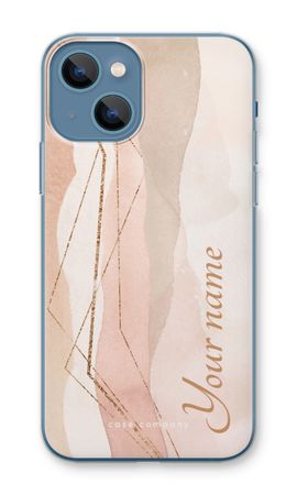 Gold Lines Namecase - Blush