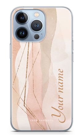 Gold Lines Namecase - Blush