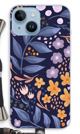 Flowers with blue leaves