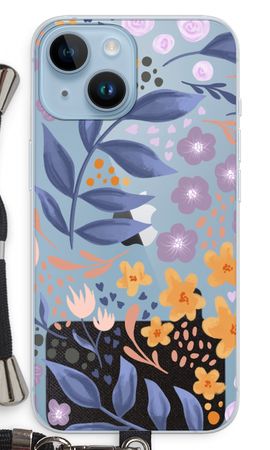 Flowers with blue leaves