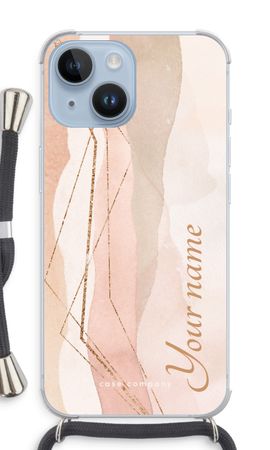 Gold Lines Namecase - Blush