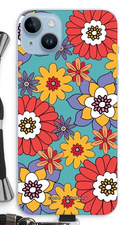 Retro Flowers - Blue